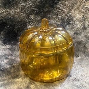 Amber Yellow Glass Pumpkin Jar
Cookie Candy
Canister with Lid